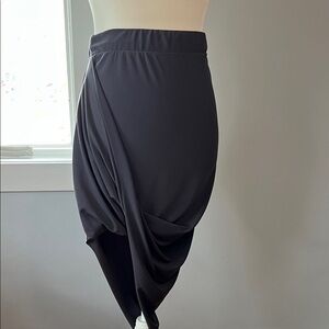 Charlotte Russe Elegant Black Midi Skirt